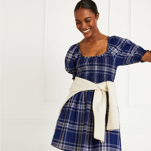 Hill House Blue Plaid Dress - Picture 5 of 5